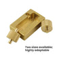 Mini copper edge oil applicator tool with grooved base and knurled roller