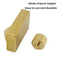 Copper edge oil applicator tool with knurled roller and rectangular base