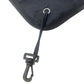 Foldable car bumper mat tie strap with metal hook and loop for securing