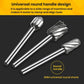 Rotary burr tools with round handles and different spiral head shapes