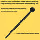 Single black pottery sculpting pen with spherical ball tip for clay detailing