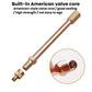 Copper valve extender with American-style valve core, designed for strong sealing