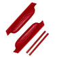 Car rear camera rain shield, 2-piece set, red curved covers with adhesive strips