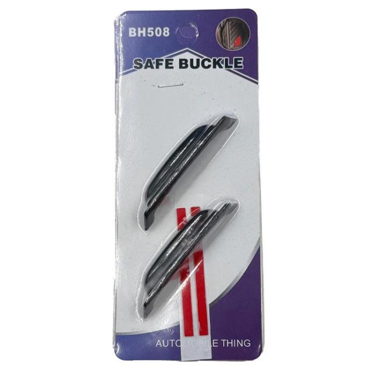 Black rear camera rain shield clips, set of 2 on blister card