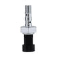 Hydraulic brake sensor switch with black rubber base and threaded metal neck