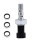 Hydraulic brake sensor with three sealing gasket O-rings and threaded metal body