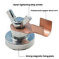 Magnetic grounding clamp with thick copper wire core and steel magnetic fixing plate