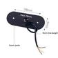 Waterproof LED strobe light with black foam pad base and wired leads