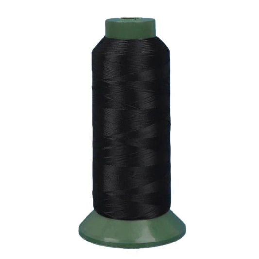 Nylon sewing thread spool, black 300D3 weight, household craft use