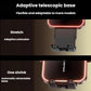 Wireless car charger mount with adaptive telescopic base and retractable feet