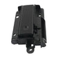 Black glove box latch handle base with latch switch and mounting pins