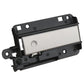 Car glove box latch handle with light gray insert and black housing