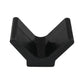 Black V-shaped bow support block with curved cradle profile to hold the kayak bow.