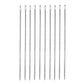 Set of long quilt sewing needles, silver-tone tips and large eye