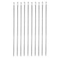 Set of quilt sewing needles, silver-tone, multiple needles lined up