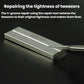 M40 diamond sharpening whetstone with a metal tool resting across the top