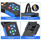OBD-II car diagnostic scanner with blue side grip and rugged ABS housing
