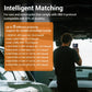 OBD2 fuel injector diagnostic tool showing interface for multiple OBD2 protocols