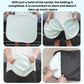 Folded car windshield sunshade curtain compact for storage