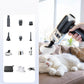 Handheld cordless vacuum cleaner with clear dust cup and round brush head