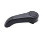 Dark gray seat adjustment lever handle with circular end button