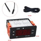 ETC-961 temperature controller with sensor probe lead and black power cable