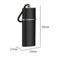 Portable metal-lined pocket ashtray dimensions: 85mm tall, 32mm wide, 17mm base