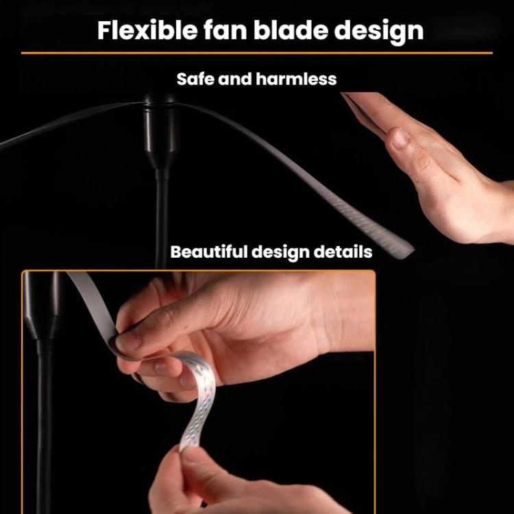 Mosquito repellent fan lamp with flexible fan blade design