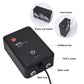 Black WiFi misting system controller with water inlet/outlet ports and USB-C