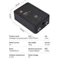 Black WiFi misting system controller box with front panel and side ports