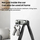 Adhesive hook bar with two hooks holding keys on a wall or door surface