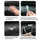 Adhesive mounting steps for alloy storage hooks on car seat panel