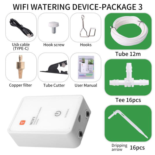 WiFi smart automatic drip irrigation controller kit with drip arrow tube accessories