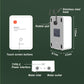 Smart WiFi drip irrigation controller box with touch buttons, Type-C power, inlet and outlet