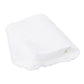 Stack of white disposable nail dust filter pads
