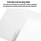 White nail dust filter paper sheet, angled close-up for cutting to size