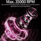 Rechargeable nail drill with visible internal motor design and round LCD speed display