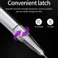 Silver rechargeable nail file handle with forward/reverse latch and control lock icons