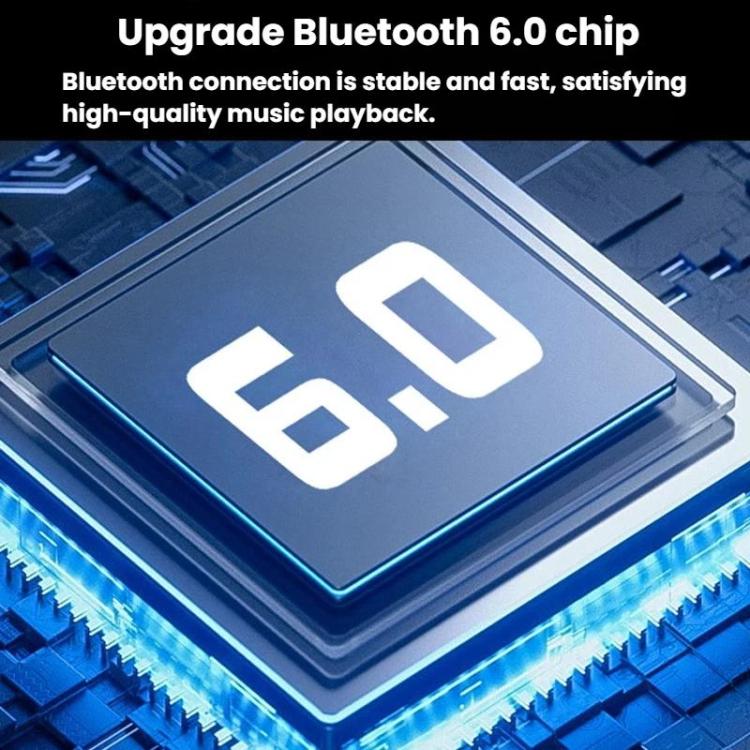 Bluetooth 6.0 chip graphic on circuit board background