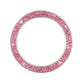 Pink rhinestone trim ring sticker with sparkly circular bezel