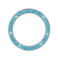 Blue rhinestone trim ring sticker with sparkly circular bezel