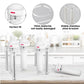 Acrylic rack with stainless steel bracket posts, secure and thick base