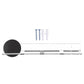 Clear acrylic hockey puck holder wall rack with mounting screws and brackets