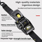 Black retractable tie-down tensioner with yellow release button and heavy-duty steel body