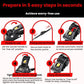 Black automatic tie-down strap tensioner with hooks and yellow lock-release button