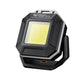 Black mini work light with side handle and bright square LED panel