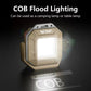 Khaki LED floodlight-style mini work light with square bright panel