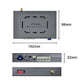 CarPlay decoder module with front port panel and gold antenna connector