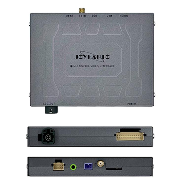 Wireless CarPlay/Android Auto decoder module with front panel connectors and ports