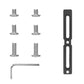Black short bike water bottle cage hole adjuster bar